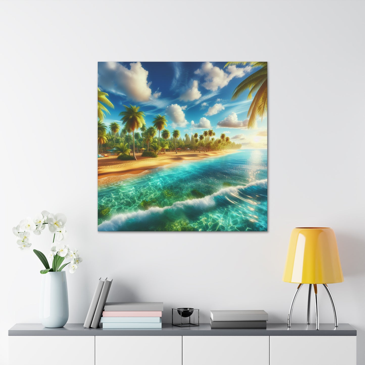 "Coral Breeze Cove" - Canvas
