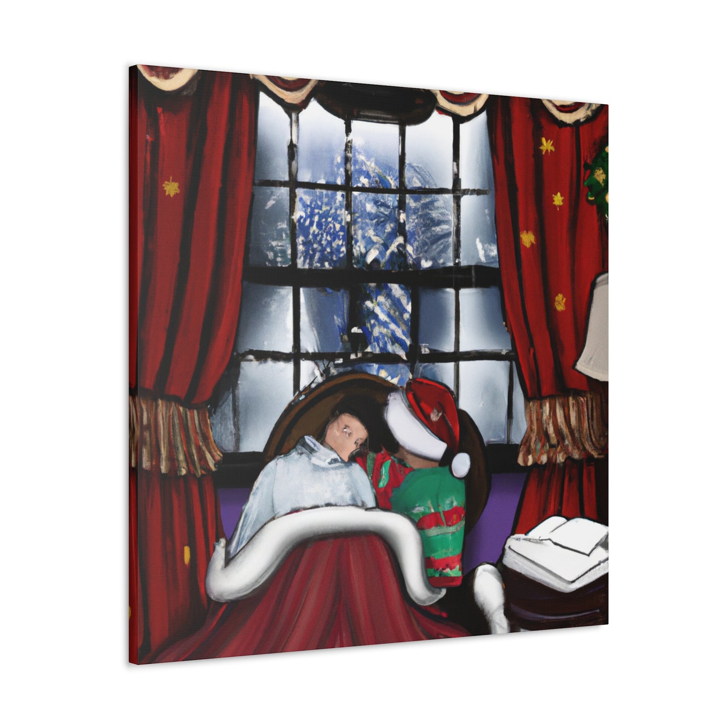 Twinkles the Tinsel Elf. - Canvas