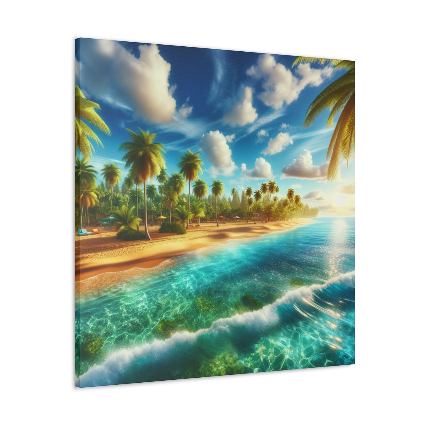 "Coral Breeze Cove" - Canvas