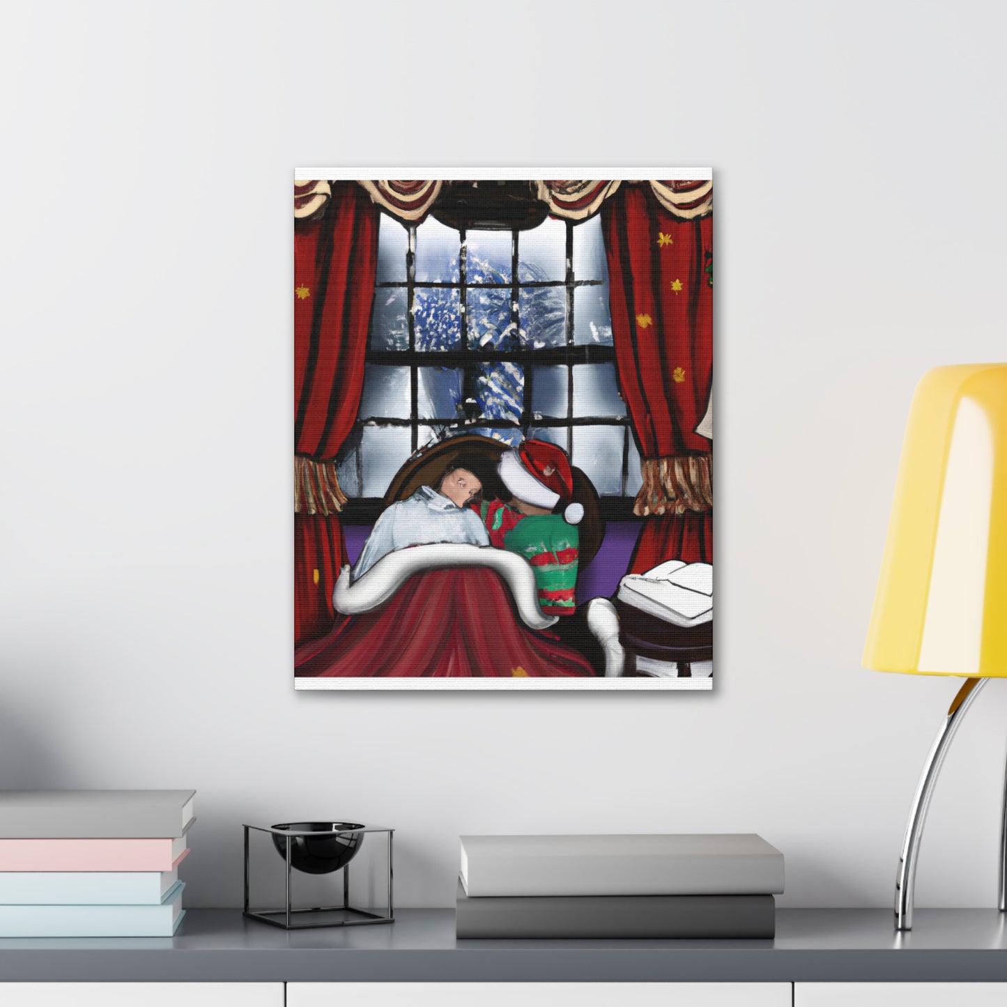 Twinkles the Tinsel Elf. - Canvas