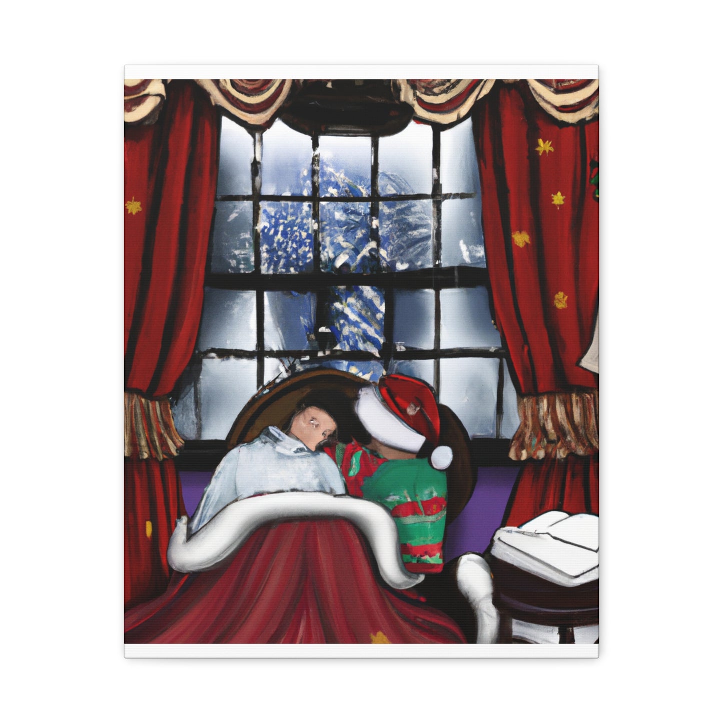 Twinkles the Tinsel Elf. - Canvas
