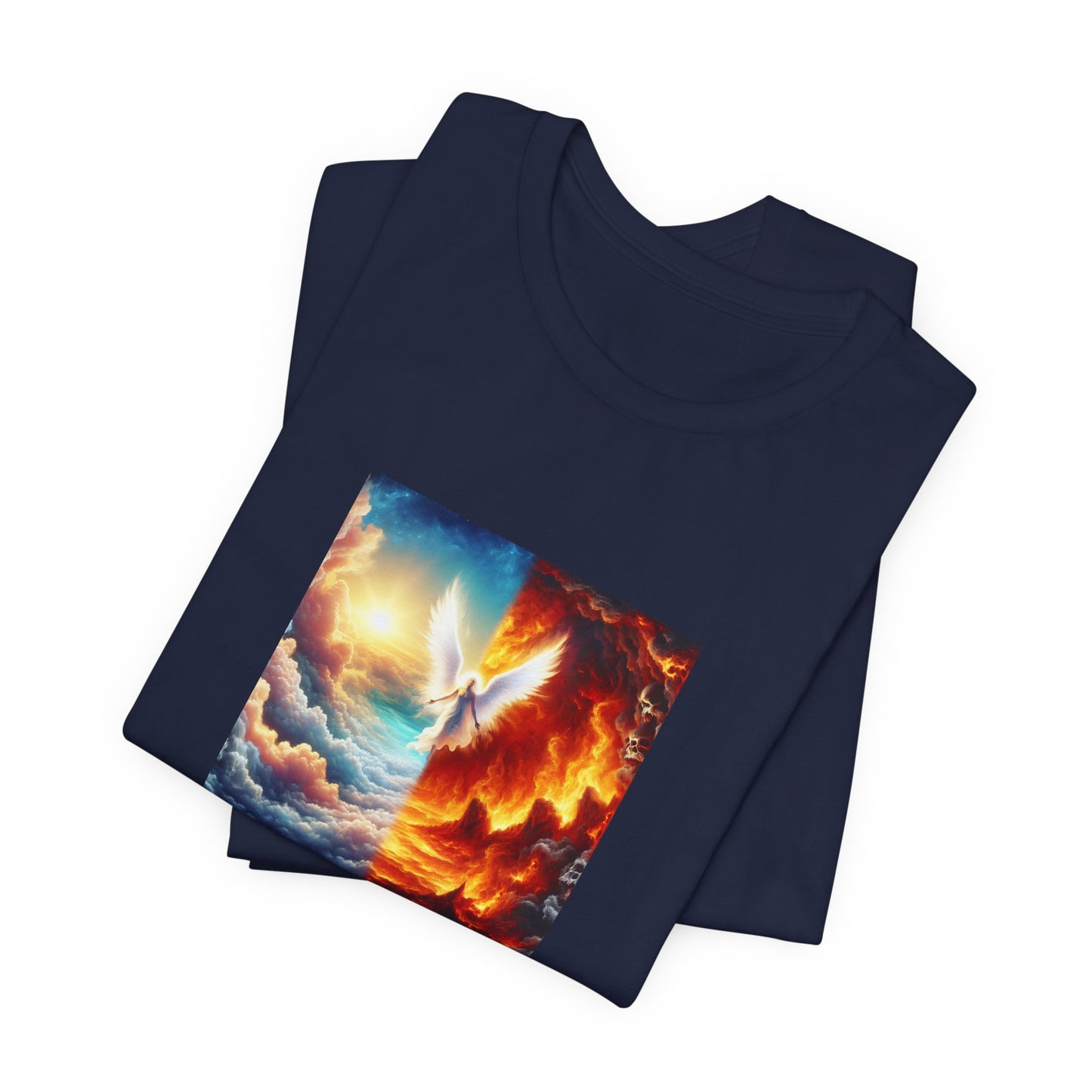 Azareelith - a female angel known for her wisdom and guidance during the biblical era. She was often depicted with a halo of light around her head and her wings were said to shine like stars. Azareelith was known to comfort - Tee