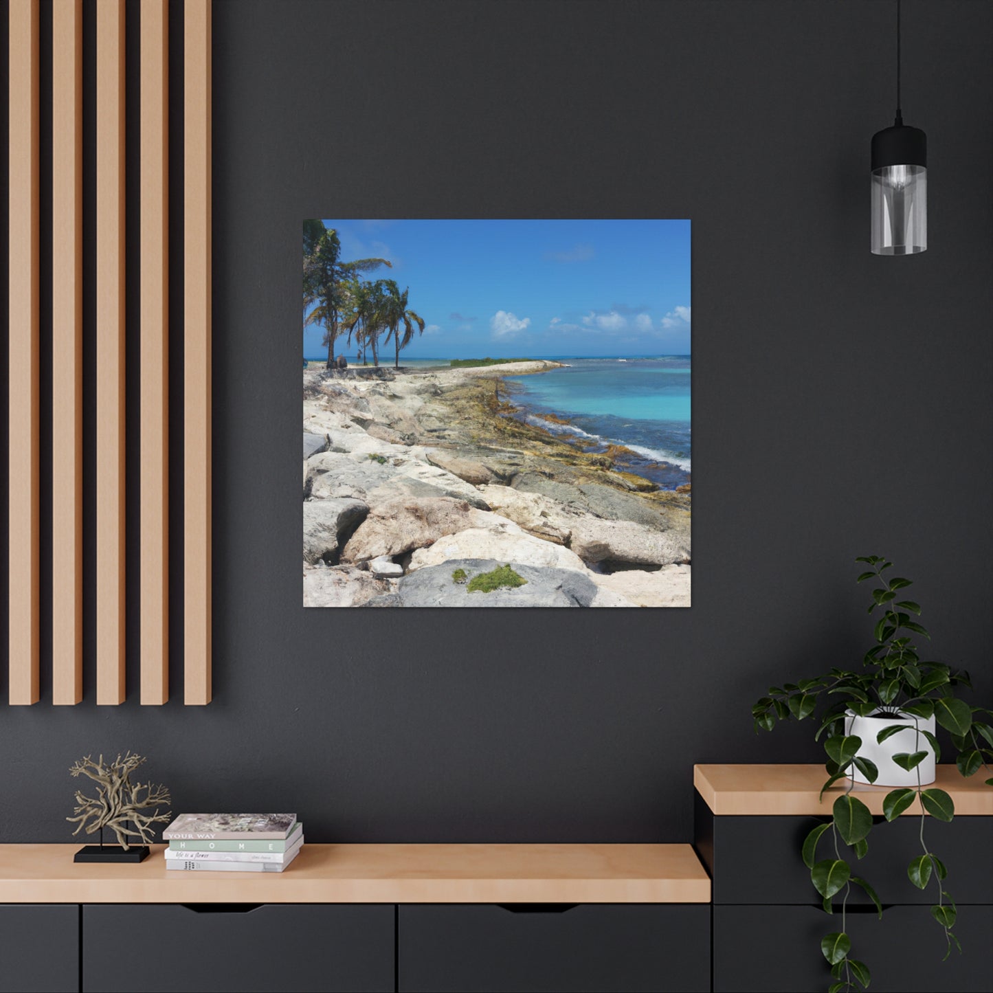 Coastal Oasis. - Canvas