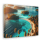 "Coral Breeze Cove" or "Paradise Palms Island" - Canvas