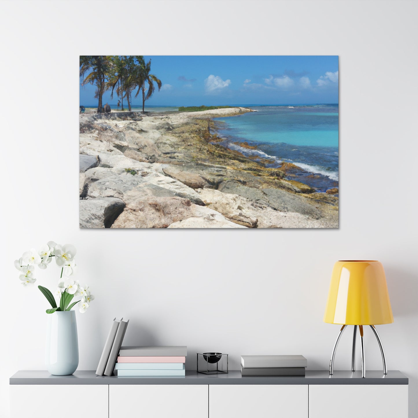 Coastal Oasis. - Canvas