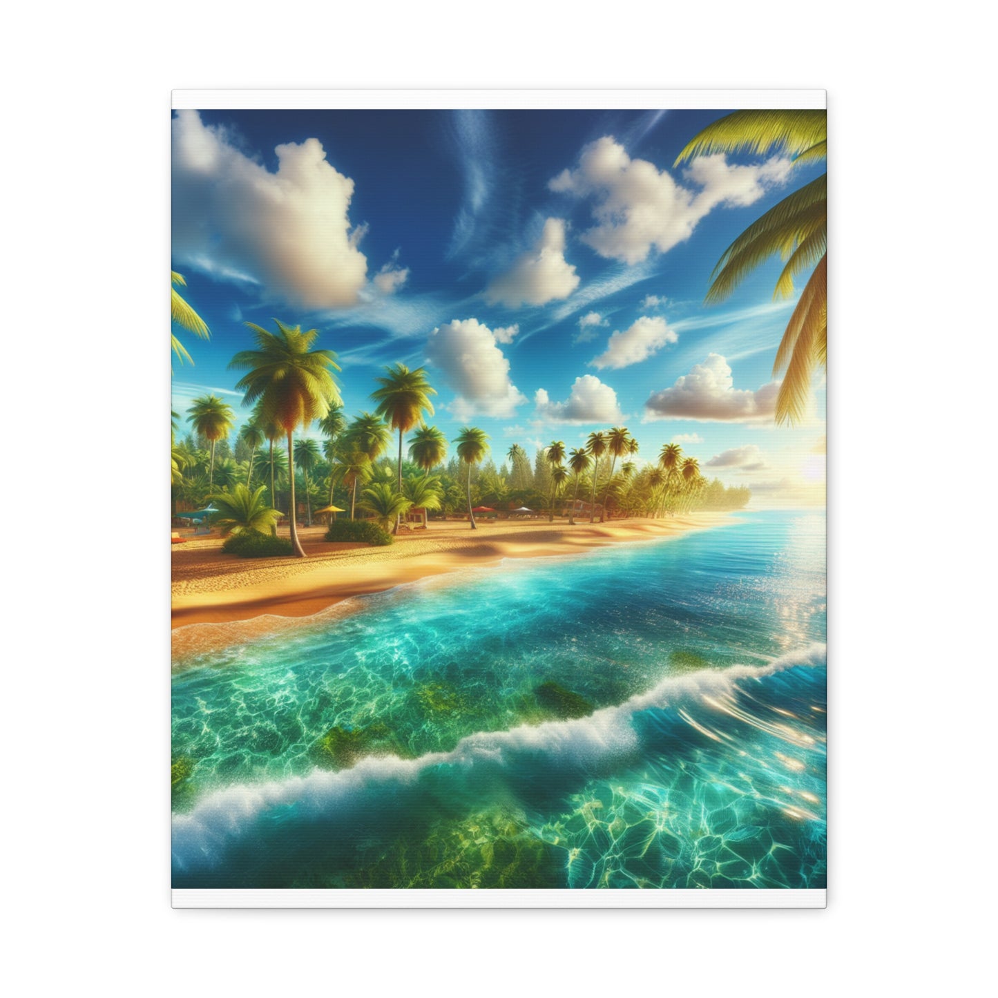 "Coral Breeze Cove" - Canvas