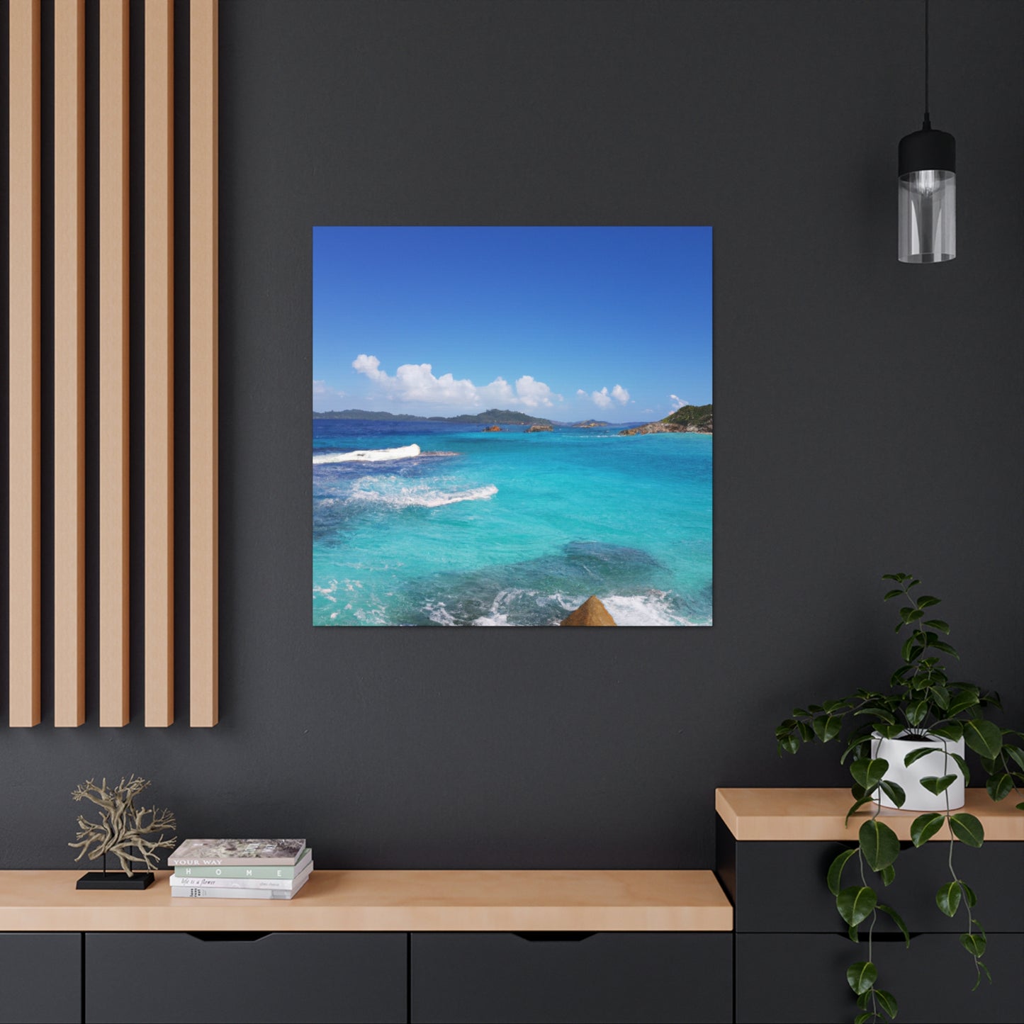 Tropical Dreamscape. - Canvas