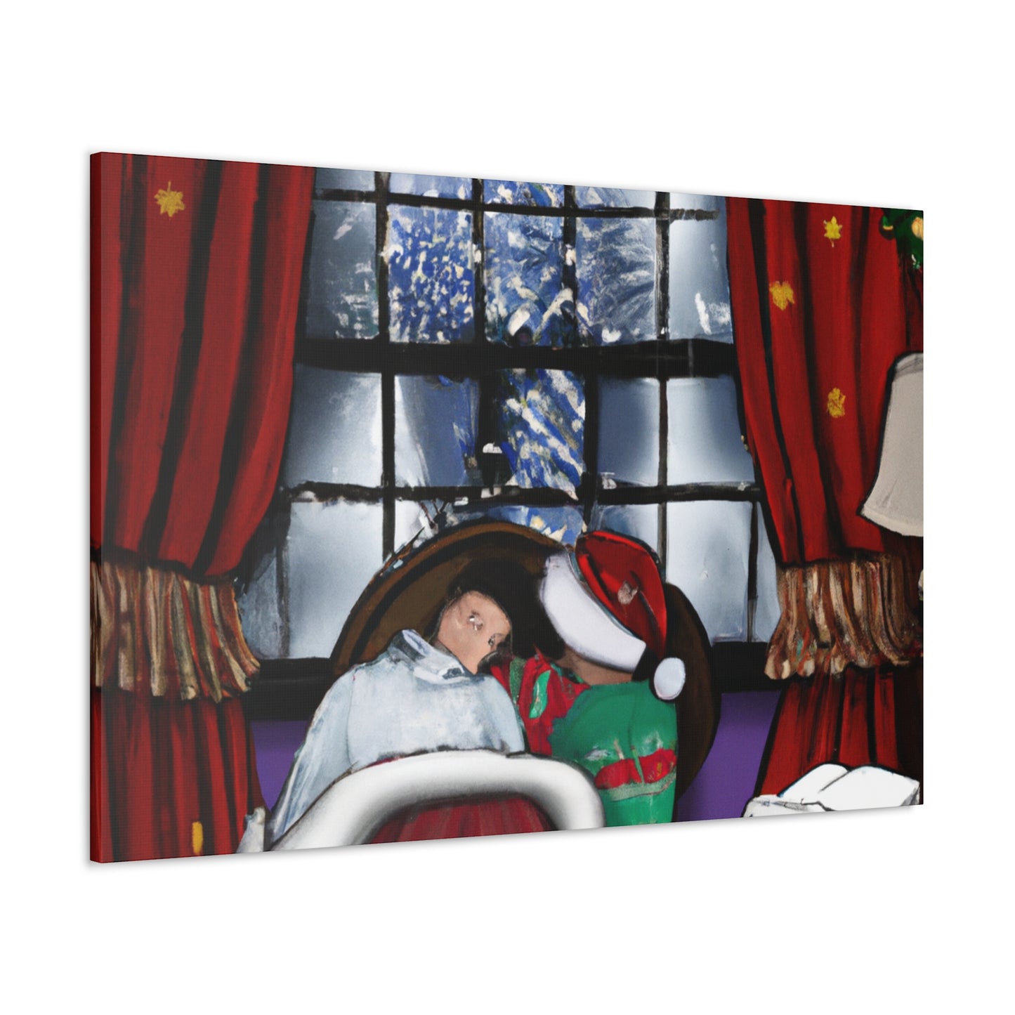 Twinkles the Tinsel Elf. - Canvas