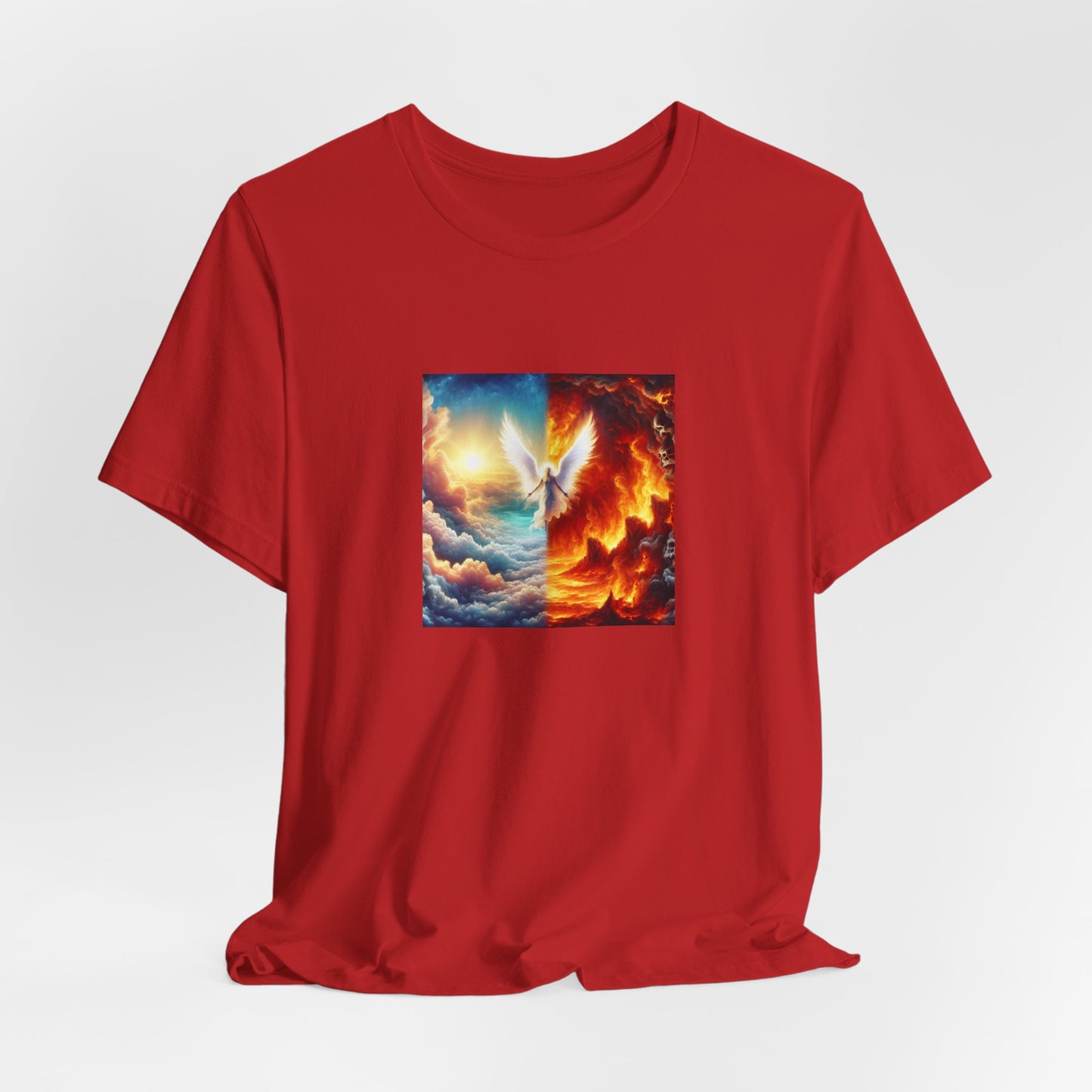 Azareelith - a female angel known for her wisdom and guidance during the biblical era. She was often depicted with a halo of light around her head and her wings were said to shine like stars. Azareelith was known to comfort - Tee