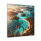 "Coral Breeze Cove" or "Paradise Palms Island" - Canvas