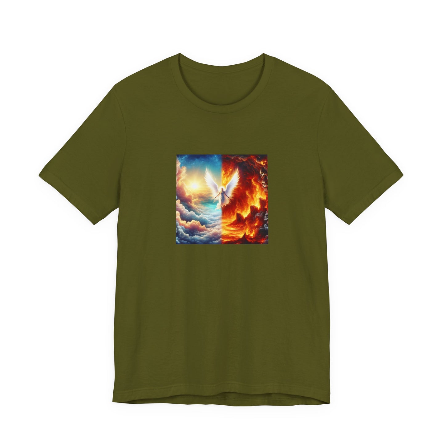 Azareelith - a female angel known for her wisdom and guidance during the biblical era. She was often depicted with a halo of light around her head and her wings were said to shine like stars. Azareelith was known to comfort - Tee