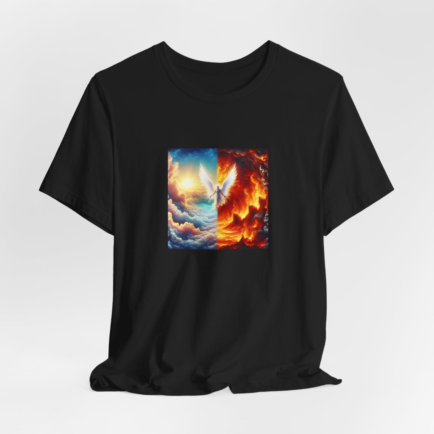 Azareelith - a female angel known for her wisdom and guidance during the biblical era. She was often depicted with a halo of light around her head and her wings were said to shine like stars. Azareelith was known to comfort - Tee