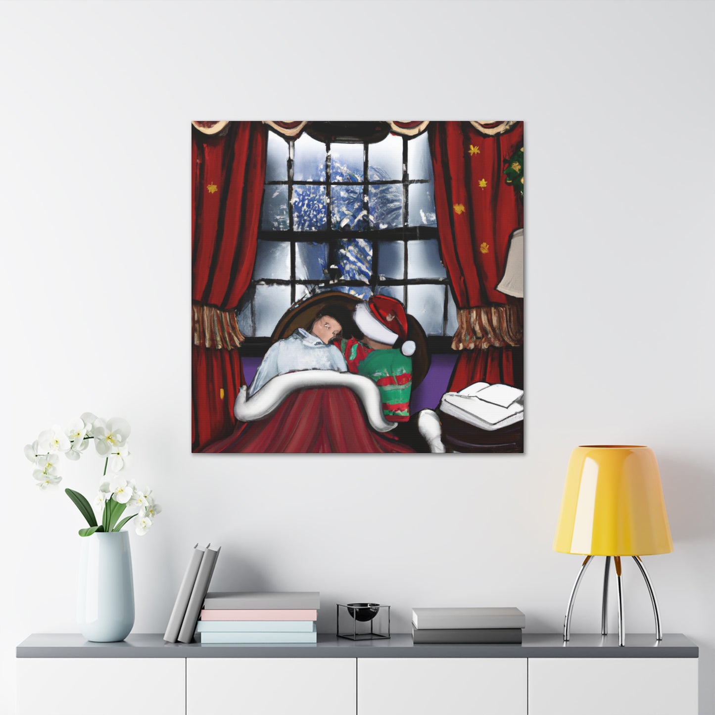 Twinkles the Tinsel Elf. - Canvas