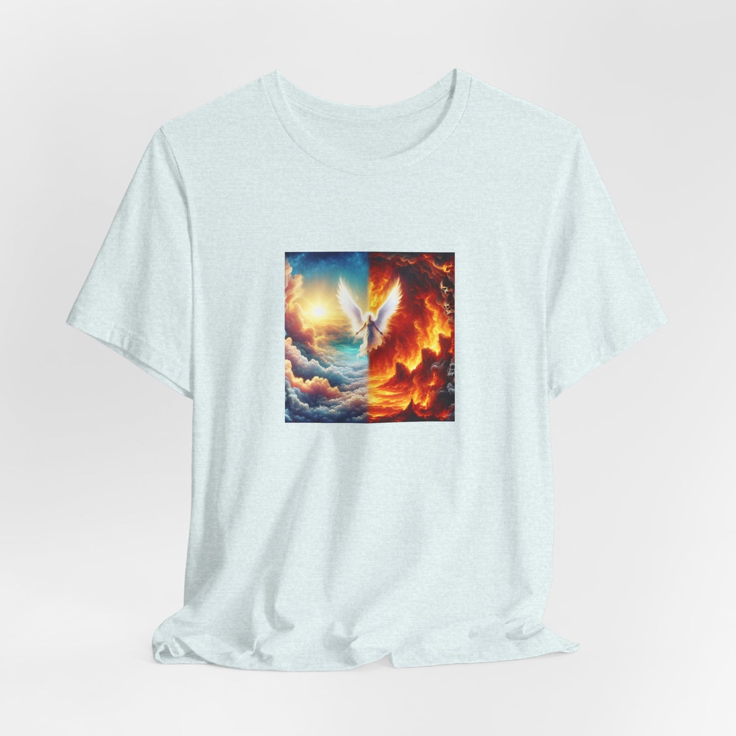Azareelith - a female angel known for her wisdom and guidance during the biblical era. She was often depicted with a halo of light around her head and her wings were said to shine like stars. Azareelith was known to comfort - Tee