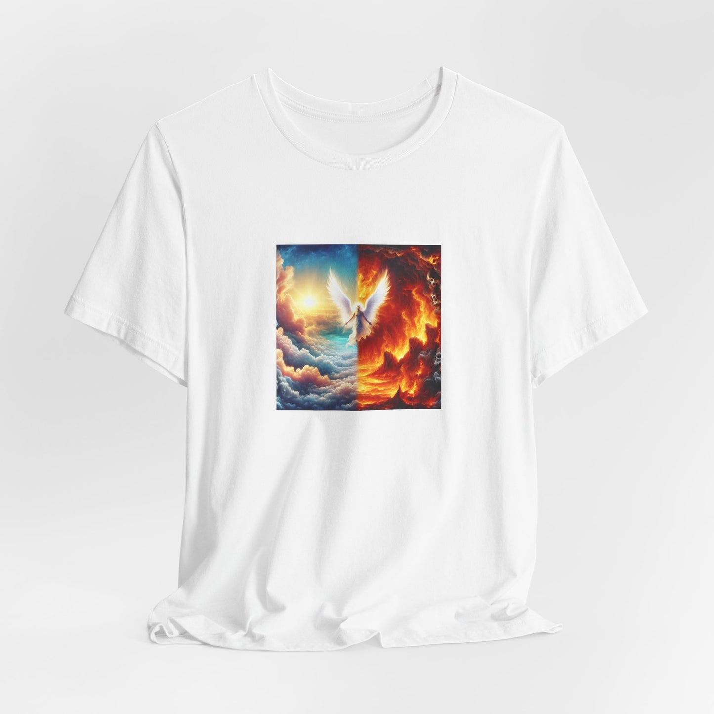Azareelith - a female angel known for her wisdom and guidance during the biblical era. She was often depicted with a halo of light around her head and her wings were said to shine like stars. Azareelith was known to comfort - Tee