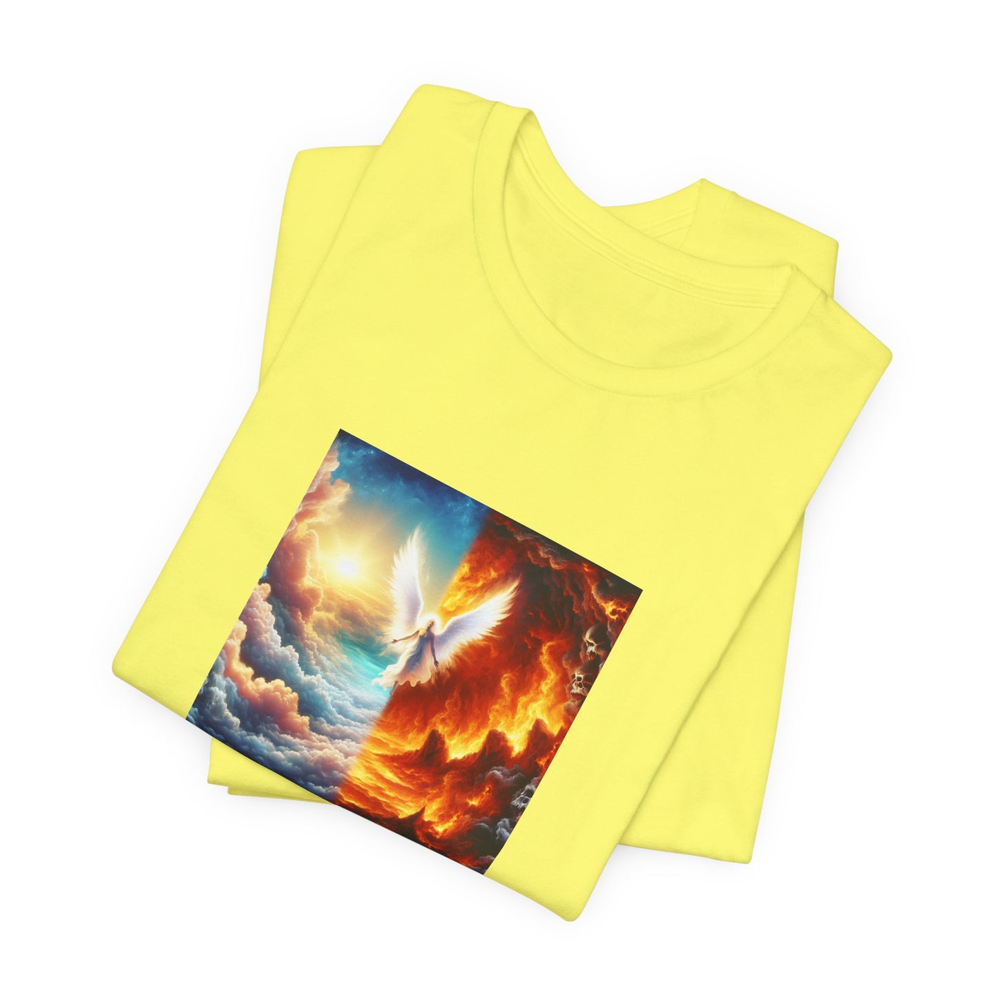 Azareelith - a female angel known for her wisdom and guidance during the biblical era. She was often depicted with a halo of light around her head and her wings were said to shine like stars. Azareelith was known to comfort - Tee
