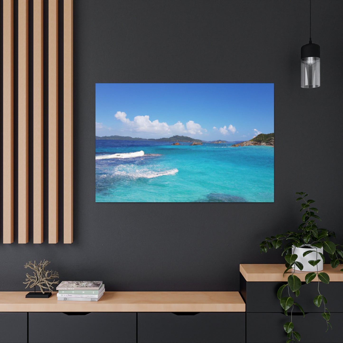 Tropical Dreamscape. - Canvas