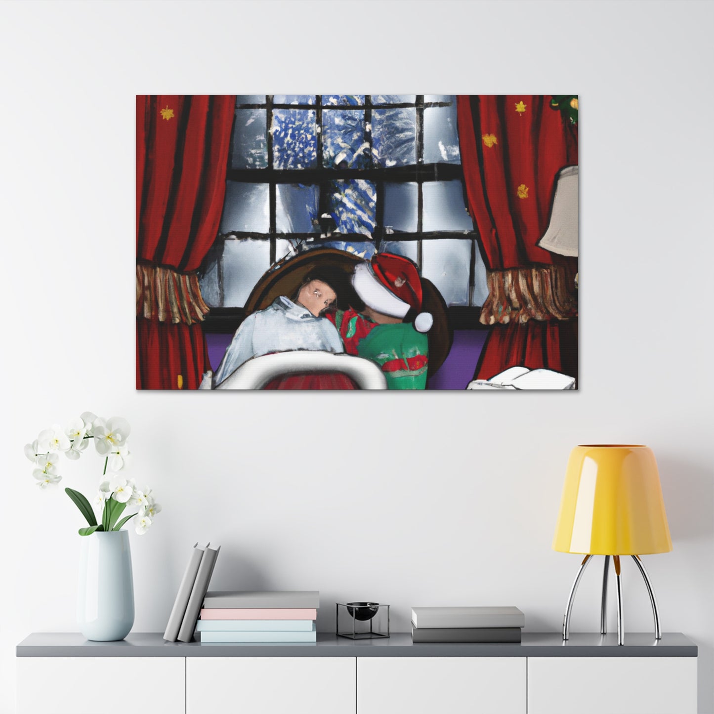 Twinkles the Tinsel Elf. - Canvas
