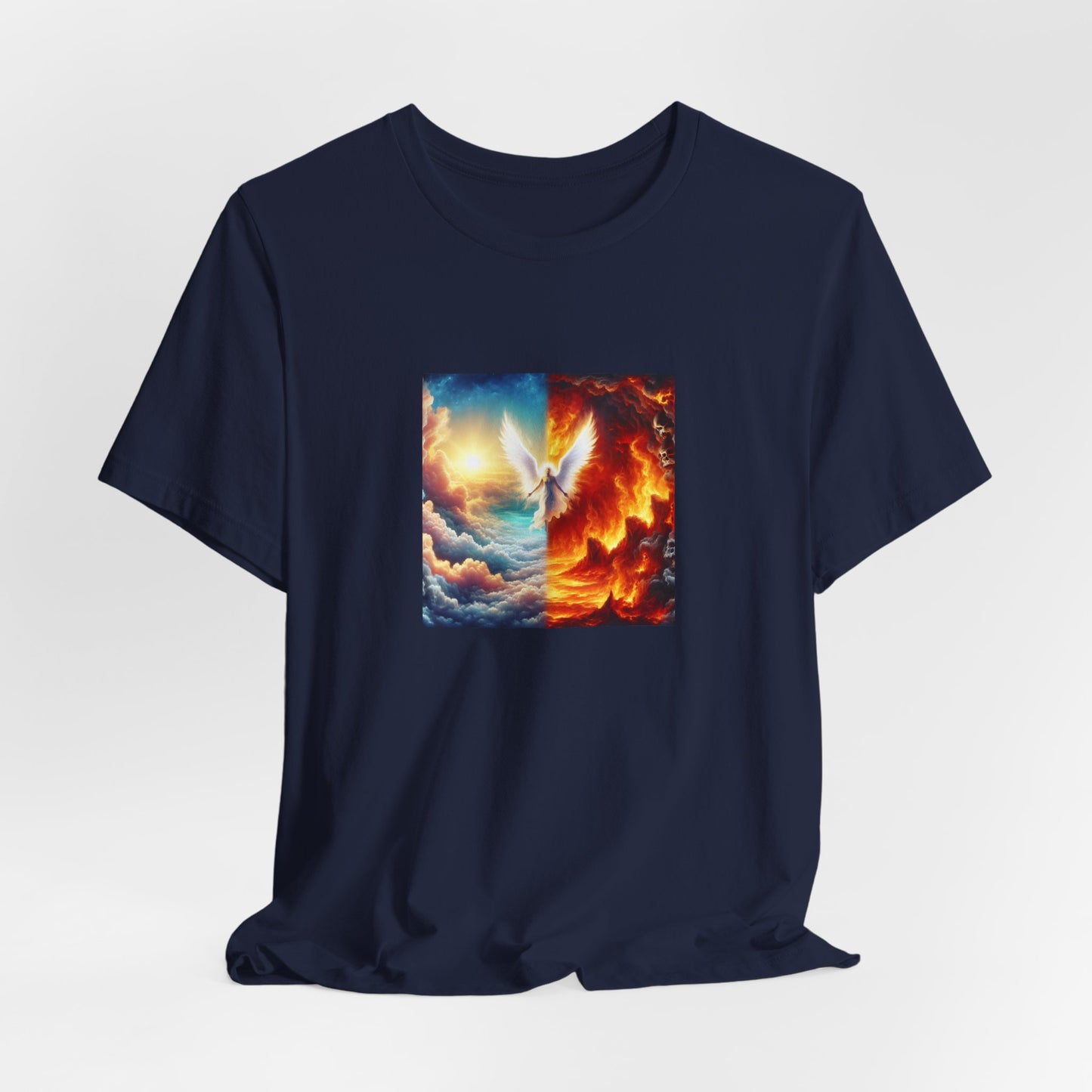 Azareelith - a female angel known for her wisdom and guidance during the biblical era. She was often depicted with a halo of light around her head and her wings were said to shine like stars. Azareelith was known to comfort - Tee