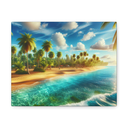 "Coral Breeze Cove" - Canvas