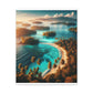 "Coral Breeze Cove" or "Paradise Palms Island" - Canvas