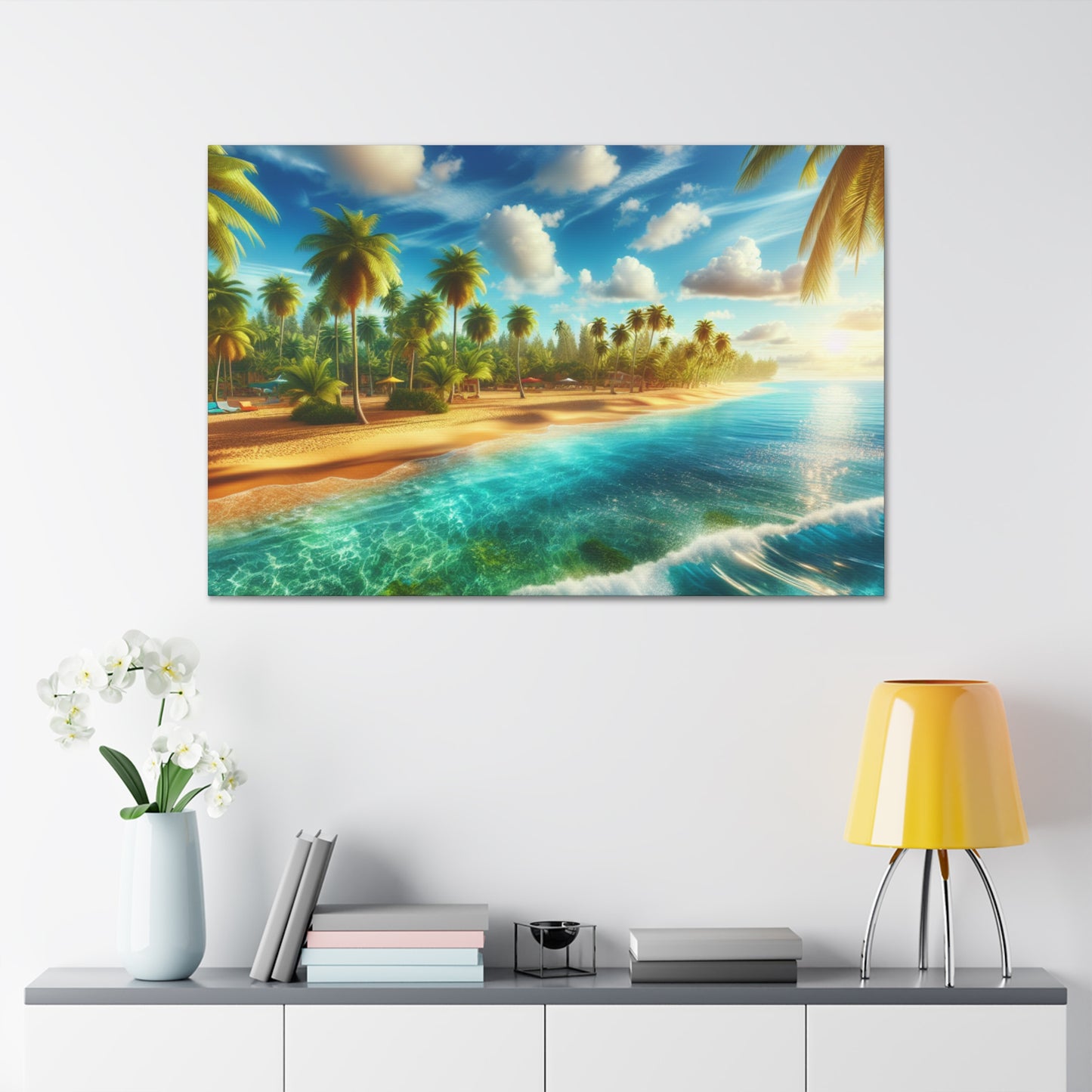 "Coral Breeze Cove" - Canvas